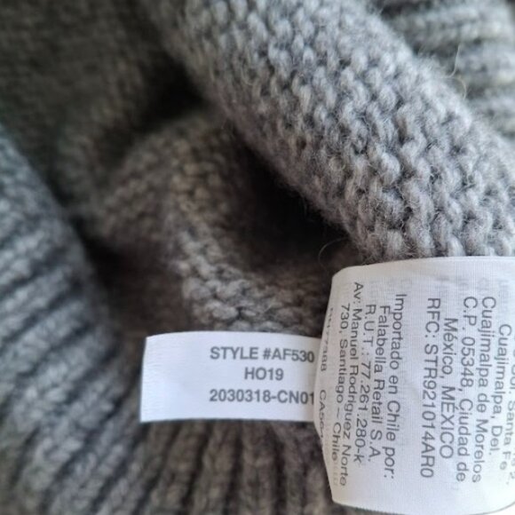 Madewell Wool Sweater Women's Striped Heath Warm Pullover Gray Size Small - Picture 9 of 13